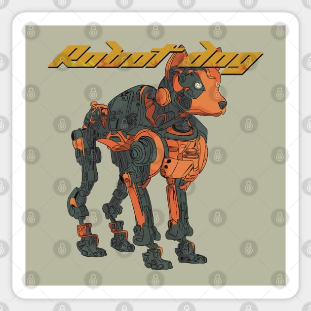 A Robot Dog #2 Sticker by EzekRenne